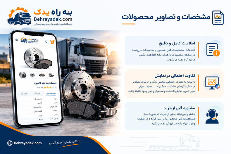 مشخصات و تصاویر محصولات